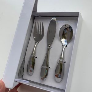 Baby Nambe utensils set NIB
